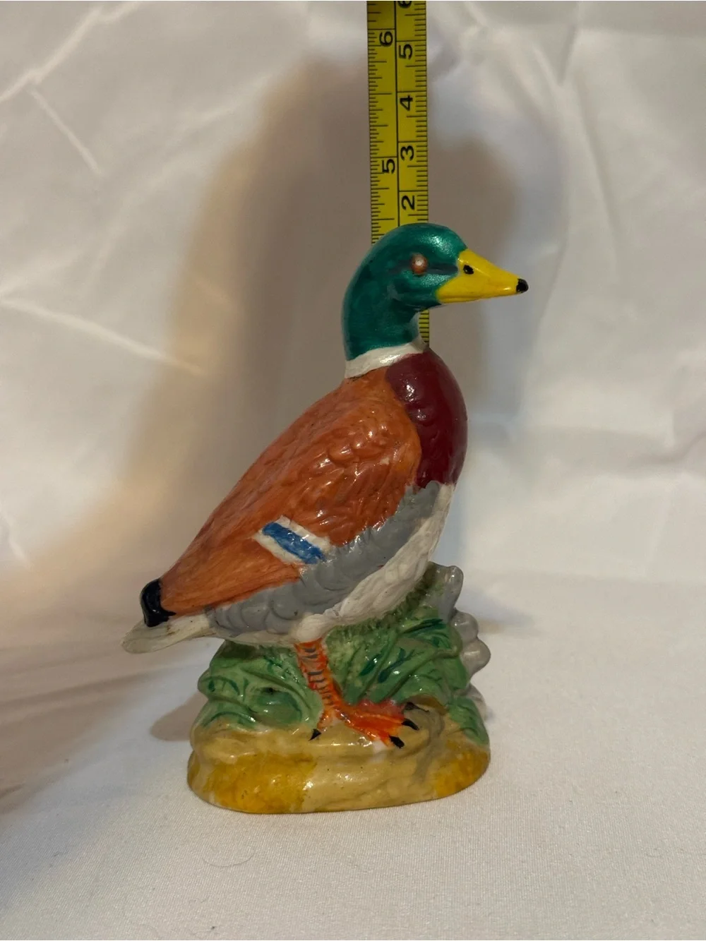 Hand-Painted Mallard Duck Figurine - Multicolor